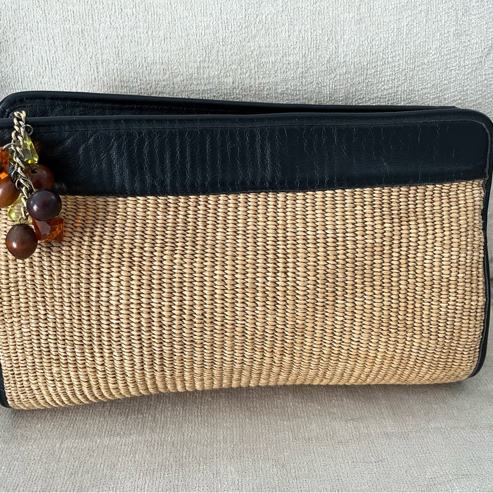 Vintage Saks Fifth Avenue clutch bag Made in Italy